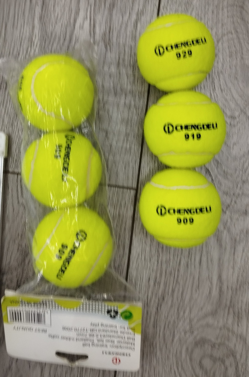 Мячи для тенниса арт. 929 (80шт) 3 шт в пакете - фото 1 - id-p2086984329