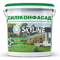 Краска фасадная силиконовая Силиконфасад с эффектом лотоса SkyLine 7 кг Белый