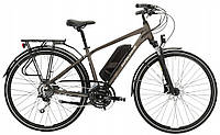 Електровелосипед KROSS Trans Hybrid ZZ M, коричнево-сірий