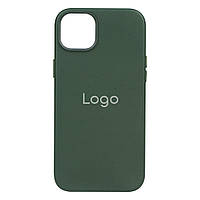 Чехол для iPhone 14 Leather Case Цвет Shirt green