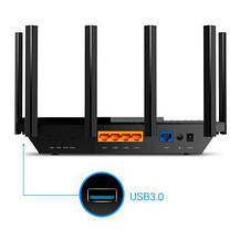 Маршрутизатор TP-Link ARCHER AX73 AX5400 4xGE LAN 1xGE WAN USB 3.0 MU-MIMO OFDMA (ARCHER-AX73), фото 2