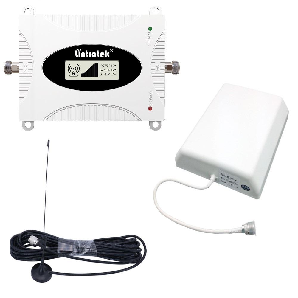 Репітер підсилювач мобільного зв'язку інтернету Lintratek KW16L-WCDMA-PRO 3G 2100 МГц з AGC АРП (I/8 дБі), фото 1