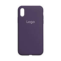 Чехол для iPhone X для iPhone Xs Silicone Case Full Size AA Цвет 78 Amethyst