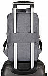 Дорожній рюкзак для ручної поклажі 40 x 20 x 25 PETERSON PTN-BPP-08-GREY-BLACK, фото 3