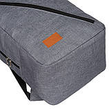 Дорожній рюкзак для ручної поклажі 40 x 20 x 25 PETERSON PTN-BPP-08-GREY-BLACK, фото 7