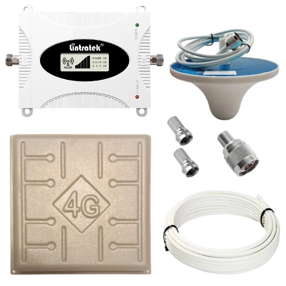 Репітер підсилювач мобільного зв'язку інтернету Lintratek KW16L-WCDMA-PRO 3G 2100 МГц з AGC АРП (17/3 дБі), фото 1