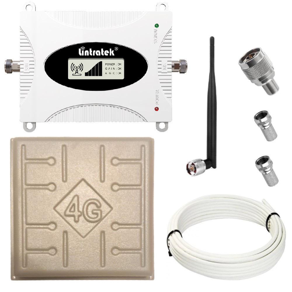 Репітер підсилювач мобільного зв'язку інтернету Lintratek KW16L-WCDMA-PRO 3G 2100 МГц з AGC АРП (17/I дБі), фото 1