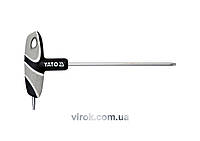 Ключ "TORX" YATO : "T"- образний, Т20, двосторонній, L= 130 мм [12/240]