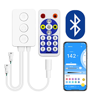 SPI smart-контролер Bluetooth MUSIC SP601E DC5-24V. Для адресної стрічки RGB/RGBW WS2811, WS2812b,1903