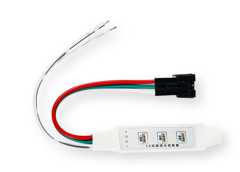 Smart мініконтролер  RUN DC12-24V (3 кнопки). Для одноколірної адресної стрічки хвиля, що біжить. WS2811