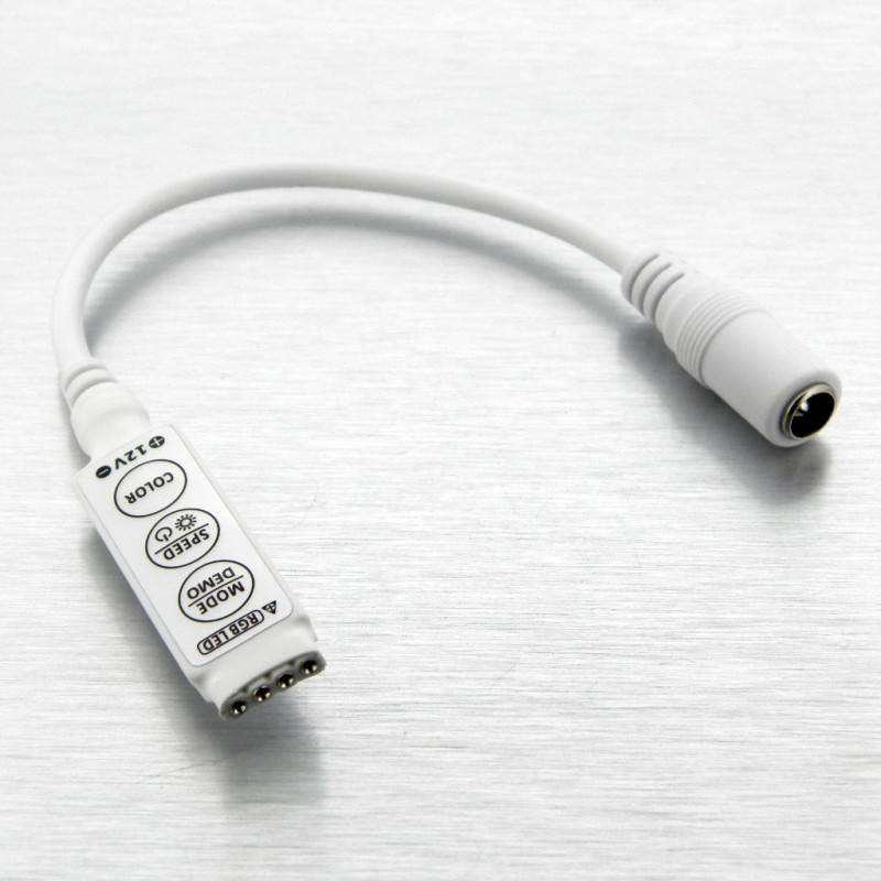 Контролер RGB дротовий  6A 72 W (6 А 72вт) 3 кнопки 12 V, для багатобарвної світлодіодної стрічки