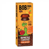 Мармелад Bob Snail Груша Апельсин в молочном шоколаде 27 г 4820219342106 n