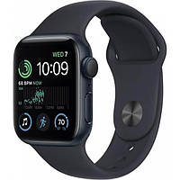 Apple Watch SE 2 40mm GPS Midnight Aluminum Case with Midnight Sport Band - S/M (MNT73)