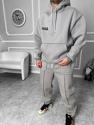 Спортивний костюм утеплений чоловічий зима весна осінь, фото 2