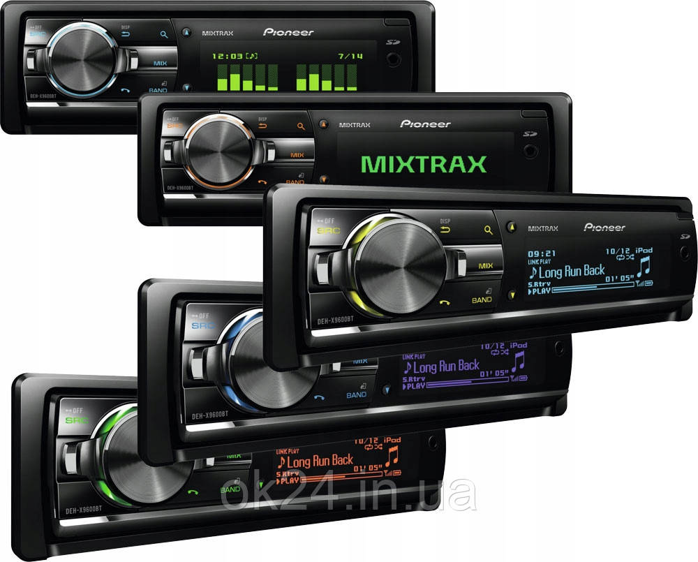 PIONEER DEH-X9600BT RADIO BT SD USB CD РІЗНОКОЛЬОРОВИЙ