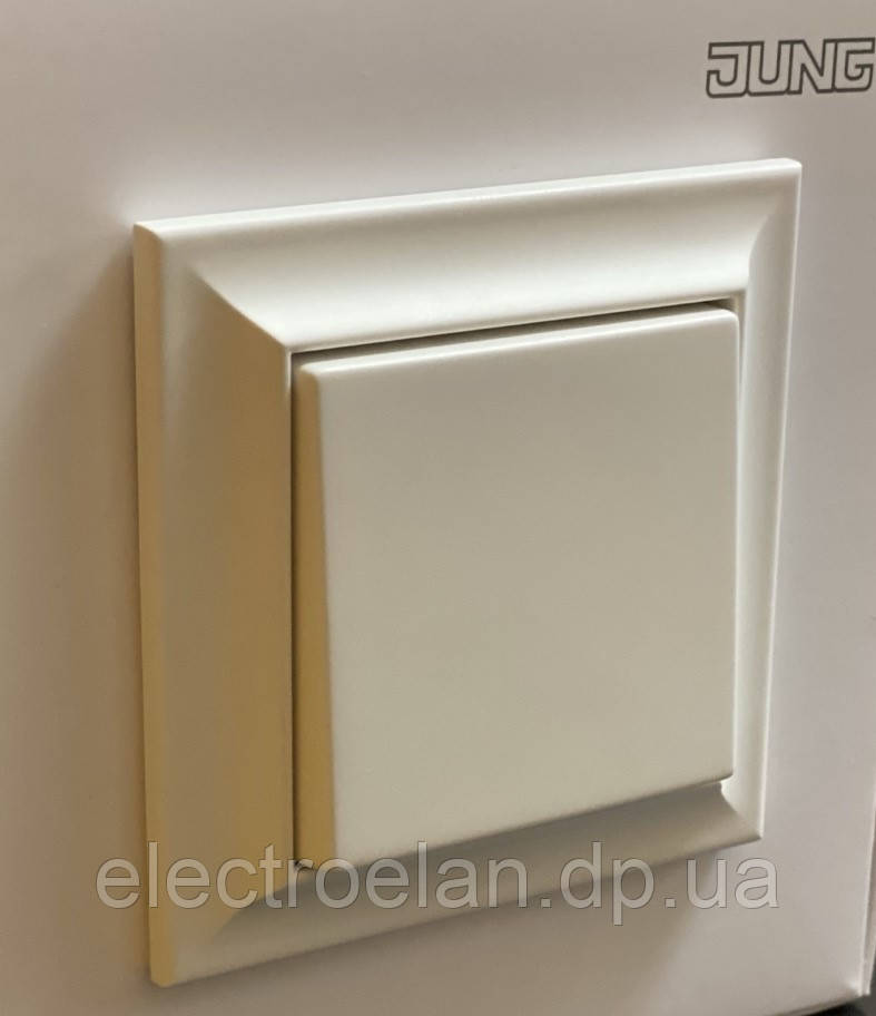 Вимикачі та розетки JUNG серії ECO PROFI STANDART Білий матовий, фото 1