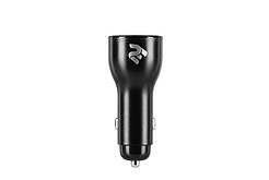 2E Автомобільний зарядний пристрій Dual USB Car Charger 36W, PD, QC, black (2E-ACR18PDQC-B)