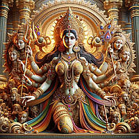 Богиня Шива - Картина на полотні, або на поліестері. Різні розміри від 20*30 см до 110*150 см