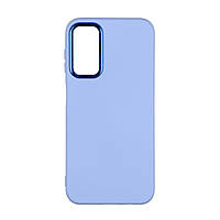 Чехол Silicone Cover Metal frame (AA) для Samsung Galaxy A14 4G/5G Цвет 58.Sky Blue