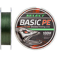 Шнур Select Basic PE 100m (темн-зел.) 0.06mm 6lb/3kg