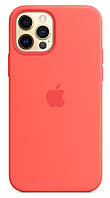 Оригинальный силиконовый чехол Apple Silicone Case MagSafe MHL93ZM/A для Iphone 12 Pro Max (6.7") Pink Citrus