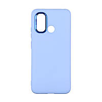 Чехол Silicone Cover Metal frame (AA) для Xiaomi Redmi 12C Цвет 58.Sky Blue