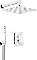 Душовий набір Deante Box з термостатичним змішувачем, верхній душ квадрат., лійка (BXYZ0ECT)