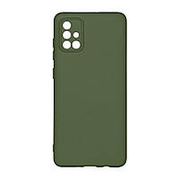 Чехол Silicone Cover Full Camera (A) для Samsung Galaxy A71 Цвет 71.Dark Green