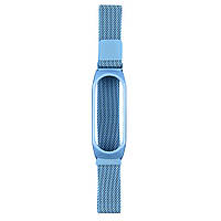 Ремешок Milanese Loop Xiaomi Mi Band 6 Mi Band 5 Mi Band 4 Milanese Loop Голубой AG, код: 7664852