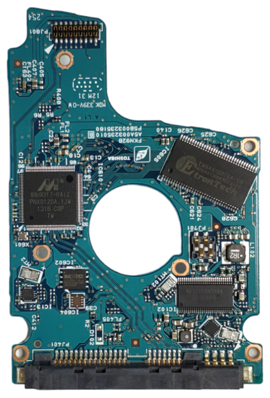 Плата HDD PCB G003235B FKN92B Toshiba MQ01ABF032 MQ01ABF050 HDWK105 HDWK105UZSVA