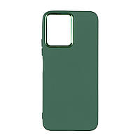 Чехол Silicone Cover Metal frame (AA) для Xiaomi Redmi 12 Цвет 45.Army green