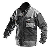 Куртка робоча Neo Tools HD, посилена, L(52), сірий (81-210-L)