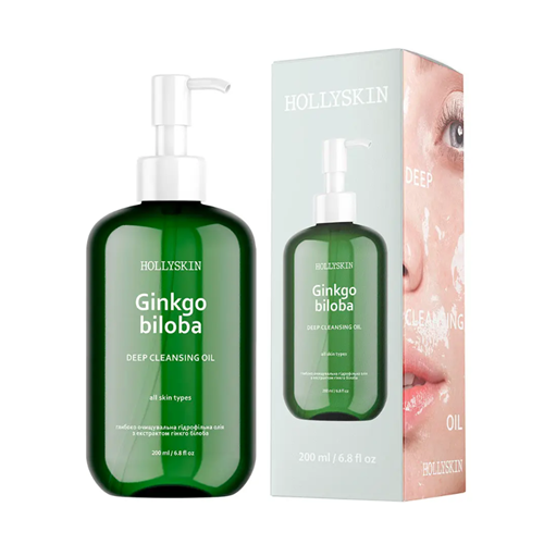 HollySkin Ginkgo Biloba Deep Cleansing Oil Гідрофільна олія з екстрактом гінкго білоба, 200 мл