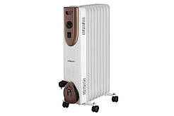 Обігрівач оливний ARDESTO, 20м2, 2000Вт, мех. упр-ння, 9 секцій, білий (OFH-09X1)
