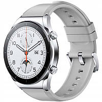 Смарт-годинник Xiaomi Watch S1 Silver + шкіряний ремінець в комплекті