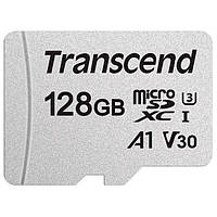 Transcend Карта пам'яті microSD 128GB C10 UHS-I R100/W40MB/s + SD