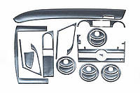 Накладки на панель (большой комплект) Черный рояль для Chevrolet Aveo T250 2005-2011 гг DG