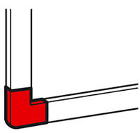 Кут плоский Legrand до міні-каналу DLP-S, 40x16мм (638153)