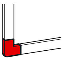 Legrand Плоский угол к мини-каналу 40x16мм, DLP-S (638153)
