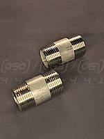 Бочата різьбова нержавіюча DN25 (1"), н/ж сталь AISI304, BSPP, Class 150, по DIN 2982