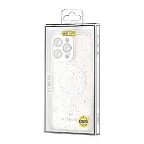 Чохол Splatter with MagSafe iPhone 15 Pro Max White, фото 3