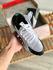 Чоловічі кросівки Nike Air Max 270 Flyknit White/Black/Blue AH8050-001, фото 5