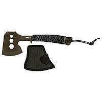 Neo Tools 63-118 Сокира туристична, 26см, лезо 8см, 3Cr13, ручка з паракорду, нейлоновий чохол, 3 отвори для