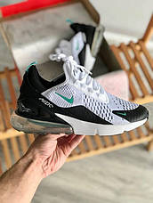 Чоловічі кросівки Nike Air Max 270 Flyknit White/Black/Blue AH8050-001, фото 2