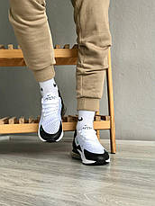 Чоловічі кросівки Nike Air Max 270 Flyknit White/Black/Blue AH8050-001, фото 6