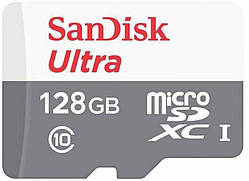 SanDisk Карта пам'яті microSD 128GB C10 UHS-I R100MB/s Ultra