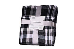 ARDESTO Плед Flannel, 200х220см, клітинка сіра, 100% поліестер (ART0102PB)