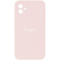 Чехол для iPhone 12 Silicone Case Full Camera with Frame Цвет 81 Chalk Pink
