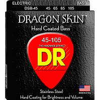 Струны для бас-гитары DR DSB-45 Dragon Coated Medium 4-String Bass 45 105 PK, код: 6555885