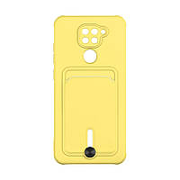 Чехол TPU Colorfull Pocket Card для Xiaomi Redmi Note 9 / Redmi 10X Цвет 04.Yellow